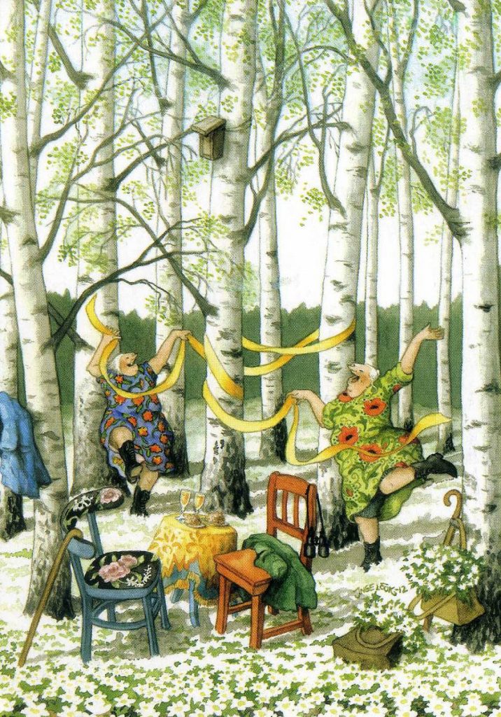 Финская художница Инге Лёёк и её весёлые старушки