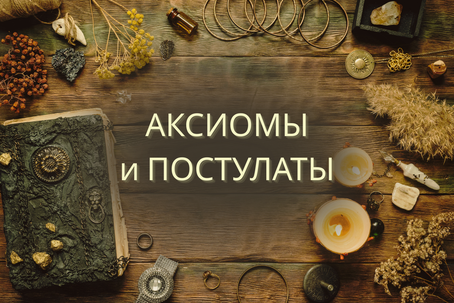 Аксиомы и постулаты