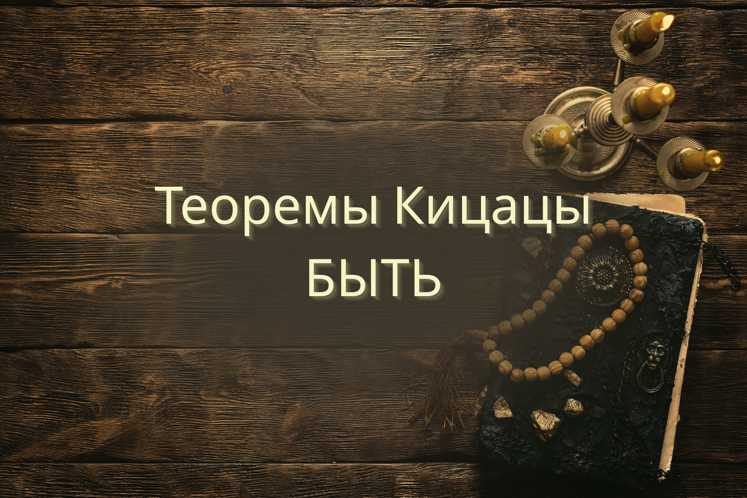 Теоремы Кицацы. Быть