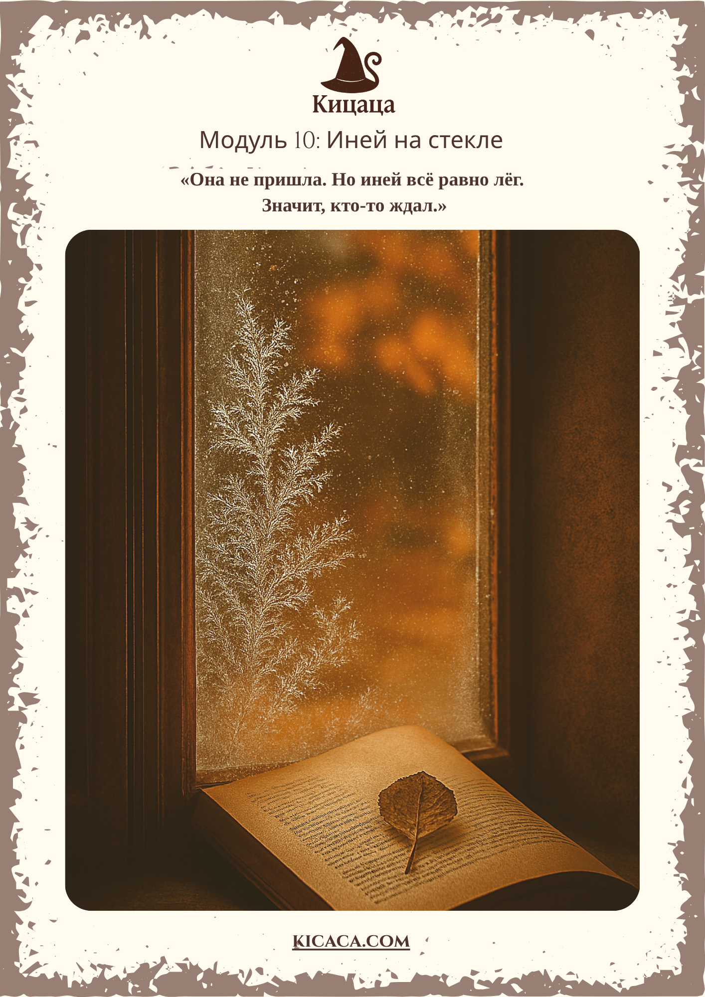 Стекло в инее. Всё застыло, но кто-то всё равно ждёт