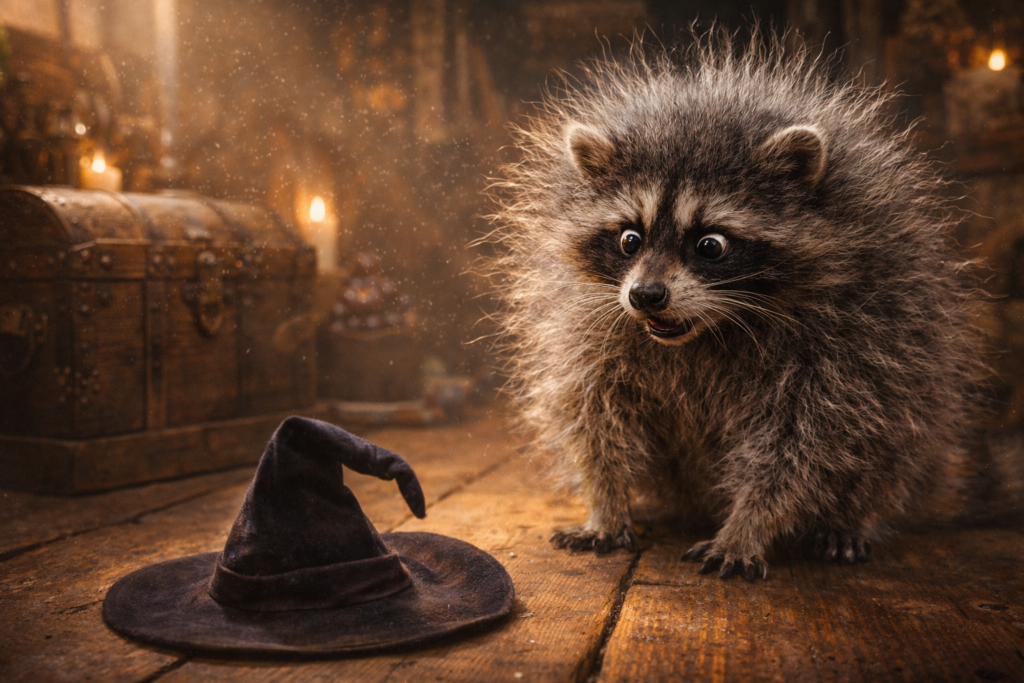 нельзя просто так взять и ударить енота ведьминской шляпой по самооценке